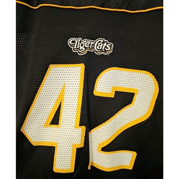 Vintage Rob Hitchcock #42 Hamilton Tiger-Cats Reebok CFL Jersey Adult Size XL - Picture 9 of 16